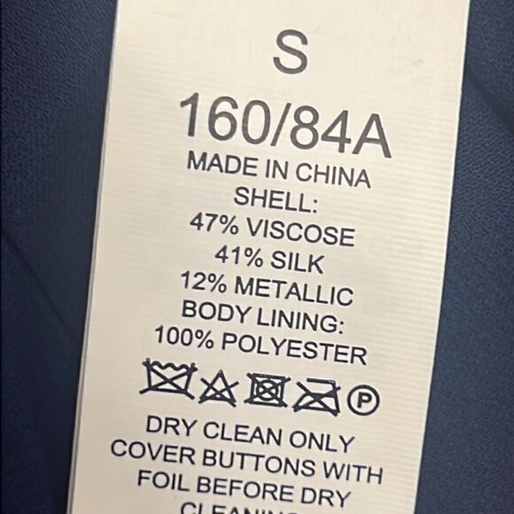 Kate Spade scatter dot sparkle silk blend top.  Size Sm - Picture 8 of 9